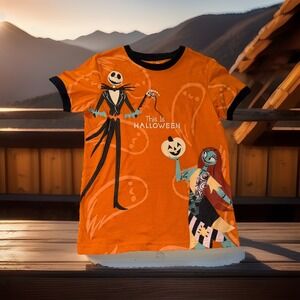 Halloween Tee Disney The‎ Nightmare Before Christmas Top T Shirt Kids Girl Xs